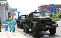 Quân khu 5 phun khử khuẩn một số khu vực tại quận Thanh Khê, Đà Nẵng
