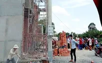 Sập công trình xây dựng ở Long An, 8 người thương vong