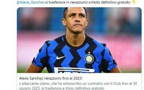 CHÍNH THỨC: Alexis Sanchez gia nhập Inter Milan với bản hợp đồng 3 năm