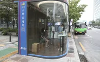 Sáng tạo nhà chờ xe buýt thông minh chống lây nhiễm COVID-19 tại Hàn Quốc