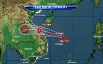 Bão số 5 di chuyển hướng về Trung Bộ, gây mưa to ở miền Trung