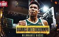 Giannis Antetokounmpo nhận giải thưởng Cầu thủ xuất sắc nhất mùa giải 2019 - 2020
