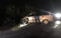 Ô tô mất lái đâm 4 xe máy ngược chiều làm 9 người bị thương