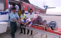 Điều trực thăng đưa ngư dân từ Trường Sa về đất liền cấp cứu