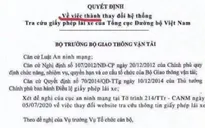 Quyết định thay đổi hệ thống tra cứu giấy phép lái xe là văn bản giả mạo