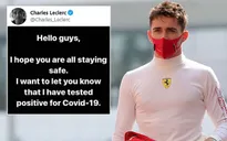 Tay đua Charles Leclerc nhiễm COVID-19
