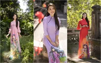 Hoa hậu Tiểu Vy đẹp tinh khôi với áo dài Tết