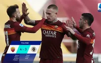 Vòng 19 Serie A: AS Roma giành thắng lợi nghẹt thở trong trận đấu 7 bàn thắng