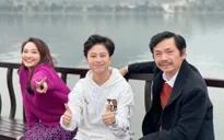 Bảo Thanh vui mừng khi được gặp lại bố Sơn - NSND Trung Anh và Dương - Bảo Hân