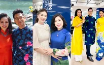 Những tà áo dài đón Xuân được các BTV diện trên sóng