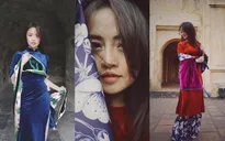 MC Minh Hằng khoe bộ ảnh áo dài Tết với góc máy độc lạ