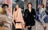 Diễn viên lên đồ ngày rét buốt: Lã Thanh Huyền "quấn chăn ra đường", Bảo Hân "hóa gấu bự", Hồng Diễm sang chảnh