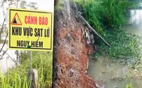 Sạt lở nghiêm trọng tại tuyến đê sông Bùi, sông Đáy