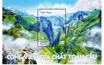 Phát hành bộ tem “Công viên Địa chất Toàn cầu”