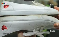 Mẹo làm sạch giày trắng mùa mưa