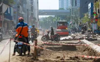 Tăng tốc thi công cải tạo đường Vũ Trọng Phụng sau nhiều năm chậm tiến độ