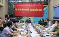 Họp chỉ đạo ứng phó áp thấp nhiệt đới và mưa lũ