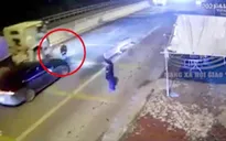 Ô tô tông ngã cảnh sát cơ động để trốn khai báo y tế