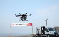 Máy bay không người lái vận chuyển thực phẩm tại Hàn Quốc