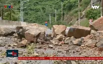 Sạt lở đá rơi trên tuyến đường nối tp Nha Trang với Cam Ranh