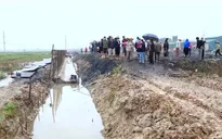 Đường nội đồng bị san lấp để làm dự án cụm công nghiệp