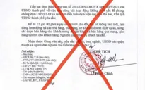 Văn bản về việc TP Đà Nẵng cấm bán ăn uống tại chỗ là giả