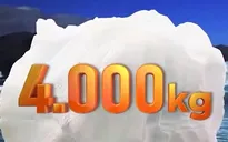 Xuất hiện tảng băng nặng 4.000 kg tại Hội nghị COP26