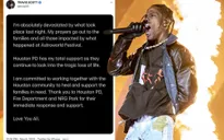 Travis Scott "bị tàn phá" sau buổi hòa nhạc khiến 8 người chết và hàng trăm người bị thương