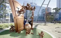 Ra mắt tượng đồng mèo máy Doraemon và cánh cửa thần kỳ