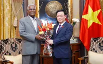 Chủ tịch Quốc hội Vương Đình Huệ tiếp lãnh đạo các Đảng tại Ấn Độ