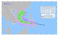 Bão Rai mạnh cấp 15 giật cấp 17, vào Biển Đông chiều tối nay (17/12)
