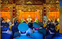 An vị Tượng thờ Đại tướng Võ Nguyên Giáp tại di tích Sở Chỉ huy Chiến dịch Điện Biên Phủ