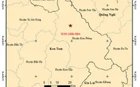 Động đất có độ lớn 3.8 tại huyện Kon Plông, tỉnh Kon Tum