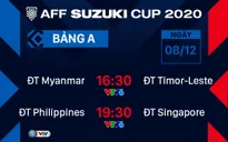 Lịch thi đấu AFF Cup ngày 8/12 | Chờ đợi ẩn số Philippines