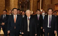 Tổng Bí thư, Chủ tịch nước Nguyễn Phú Trọng đến thăm và chúc Tết Đảng bộ, chính quyền và nhân dân thành phố Hà Nội