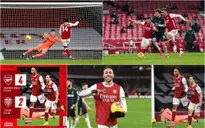 Aubameyang lập hat-trick, Arsenal thắng thuyết phục Leeds