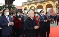 Tổng Bí thư, Chủ tịch nước dâng hương và trồng cây lưu niệm tại Hoàng Thành Thăng Long