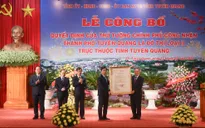 Thủ tướng trao Quyết định công nhận thành phố Tuyên Quang là đô thị loại II