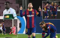 Barcelona 3-0 Elche: Messi vươn lên dẫn đầu cuộc đua Vua phá lưới