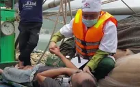 Tàu đánh cá bất ngờ bốc cháy, 8 thuyền viên may mắn thoát nạn
