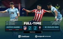 Luis Suarez tỏa sáng, Atletico Madrid vẫn mất điểm đáng tiếc