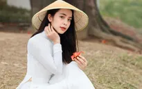 Trần Vân khoe bộ ảnh mới dịu dàng bên tà áo dài