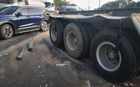 Va chạm giao thông liên hoàn giữa 5 xe ô tô đi cùng chiều ùn tắc nhiều giờ trên quốc lộ