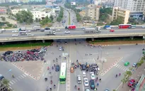 Đường tắc càng thêm tắc do thi công hầm chui Lê Văn Lương - Vành đai 3