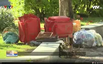 Công viên biến thành bãi tập kết rác