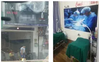 Dưới là quán cafe, trên là phòng phẫu thuật thẩm mỹ trá hình