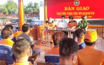 Cứu nạn khẩn cấp 6 thuyền viên trên tàu cá bị chìm