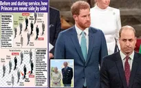 Hoàng tử William và Harry sẽ không đứng cùng nhau trong tang lễ ông nội