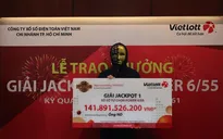 Nam nhân viên văn phòng trúng số Vietlott gần 142 tỷ đồng