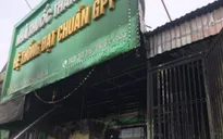 Bất cẩn lúc hàn xì, nhà thuốc bốc cháy dữ dội giữa chợ